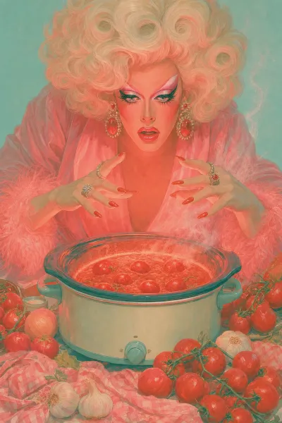 Slow-burn chicken with burst tomatoes
