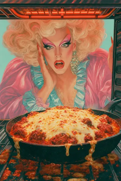 Fire chicken under a mozzarella duvet