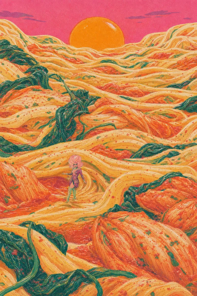 Kimchi carbonara